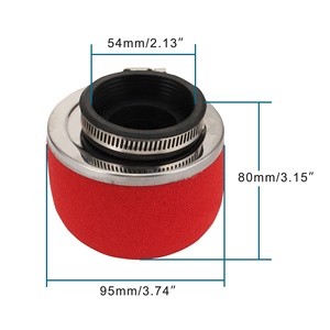 GOOFIT 42/54/58mm <span class=keywords><strong>Filtre</strong></span> <span class=keywords><strong>à</strong></span> <span class=keywords><strong>air</strong></span> <span class=keywords><strong>de</strong></span> remplacement pour moteur 2 temps Moto Scooter - Product Image 4