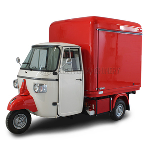 Triciclo móvil personalizado ALLBETTER, carrito de comida, barra de cerveza, camión eléctrico Ape Street, carrito de pizza con camión de comida totalmente equipado - Product Image 1