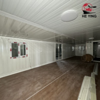Vente directe de maison préfabriquée en conteneur extensible de 40 pieds, design moderne, maison mobile de luxe avec construction en panneaux sandwich