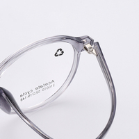 Gafas Ópticas Ovaladas de Acetato TR90 de Alta Calidad al por Mayor para Adultos, con Logotipo Personalizable, Patrón Geométrico, Montura Completa, Duraderas, Entrega Rápida