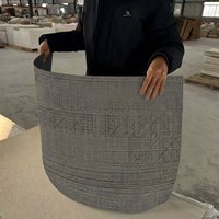 Panneau de pierre flexible à texture de bois scié gris foncé ultra-mince, revêtement mural en grain de bois MCM pour façade extérieure et intérieure