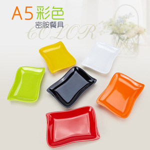 A5 Colorful Melamine <b>Plates</b> Irregular Shape BPA Free For Party Hotel Food Use - Product Image 1