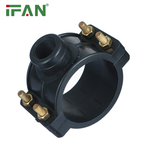 Ifan Raccord de tuyau en PP de haute qualité PN16 Accessoires d'irrigation Plomberie HDPE <span class=keywords><strong>Selle</strong></span> de serrage - Product Image 1
