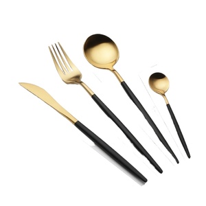 Ensemble de couverts portugais en acier inoxydable, couteau à dîner nordique, cuillère à soupe, fourchette, manche épais, couteau, fourchette et cuillère assortis - Product Image 4