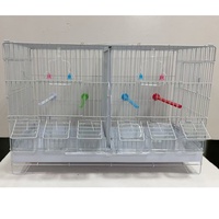 Cage à perroquet exquise en fer, volière pour perroquet, cage de reproduction avec coupelle à nourriture, balançoire adaptée à tous les types d'oiseaux, cage à oiseaux