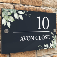 Plaque de porte personnalisée moderne, signalétique extérieure en acrylique pour maison, hôtel, chambre, en métal, bois, pour école, bureau