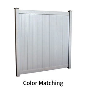 รั้วไวนิลสีขาว8X8รั้ว8Ft X 6ฟุตแผงรั้วพีวีซี - Product Image 4