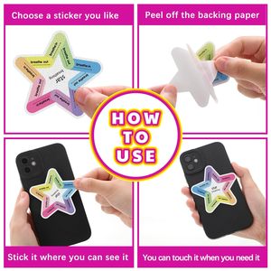 Xuriカスタムパターン触覚ラフテクスチャカルミングステッカー接着剤不安感のための穏やかなステッカー - Product Image 5