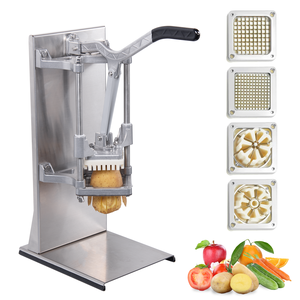 Machine à découper les frites en aluminium manuelle, en acier inoxydable, trancheuse à légumes, coupe-fruits en forme <span class=keywords><strong>de</strong></span> coin - Product Image 1