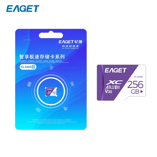 EAGET High Quality Tf Card 128gb 64gb Sd Card 32gb 256gb for Phone Camera Driving Video Game Carte Sd TF Memory Card