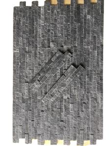 Carreaux muraux 3D en pierre naturelle, découpés à la machine, revêtement en marbre blanc écologique pour murs d'accentuation intérieurs de villa et aménagement paysager extérieur - Product Image 2