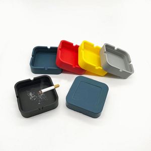 Custom Logo PVC Ashtray Portable Square/Round <b>Smoking</b> <b>Box</b> with Custom Color & Size for Business Promotions in Bars & Restaurants - Product Image 2