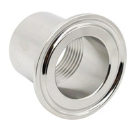 Conexión Sanitaria de Acero Inoxidable, Resistente a la Corrosión, SS304, Adaptador Hembra Tri-Clamp BSPT, Instalación Rápida, Rosca Hembra BSPT