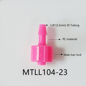 Conector de manguera de PP resistente a químicos 1/16 3/32 1/8 5/32 3/16 1/4, adaptador Luer Lock de plástico macho y hembra para tuberías, accesorio Luer - Product Image 5