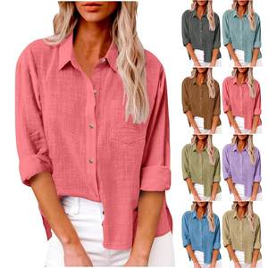 Camiseta de Manga Corta para Mujer, Estilo Urbano, Bordada, de Alta Calidad, Otoñal, Holgada, de Algodón Ecológico y Transpirable - Product Image 2