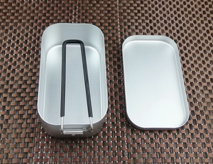 Aluminium <b>Mess</b> <b>Tin</b> With Handle Rice Steam <b>Mess</b> <b>Tin</b> With or Without Handle Portable Office Students Worker Use - Product Image 4