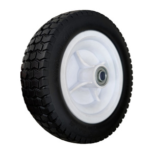 Solid Polyurethane Foam Wheel 10 Inch 3.50-4 PU Foam Roller For Tool Use - Product Image 1
