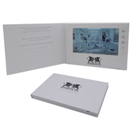 Carte vidéo lcd faite maison, 50 pièces, 7 pouces, avec emballage vidéo, en aluminium d'impression en argent
