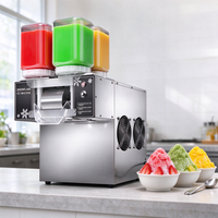 Machine à glace pilée commerciale électrique en acier inoxydable 120-150 kg/24h, machine à neige de lait, machine à glace en flocons, machine à Bingsu