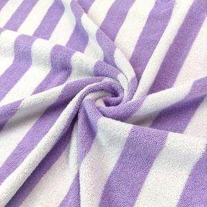 Tùy Chỉnh Sọc Hai Bên Màu Sắc Khác Nhau Không Xoắn Sợi Nhuộm Dệt Sọc Bông Terry Khăn Vải Cho Phòng Tắm Bãi Biển Áo - Product Image 5
