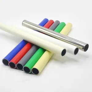 DY189 Lean Tube Plastic Coated Kleurrijke Stalen Buis