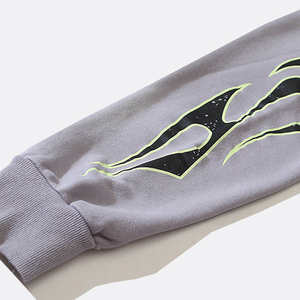 Sweat-shirt à capuche pour homme de style streetwear décontracté, imprimé hip-hop, 100% coton, marque HellStarring - Product Image 3