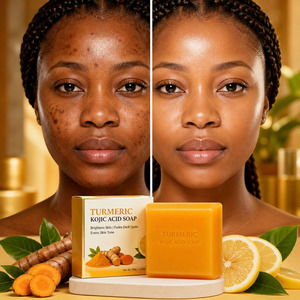 Turmeric Kojic Acid Soap For Dark Spots <b>Removal</b> Skin Brightening Hyperpigmentation Treatment Face Body - Product Image 1