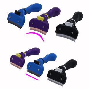Nuovo prodotto One Button Self Clean Cat spargimento spazzola pettine <span class=keywords><strong>Pet</strong></span> Deshedding toelettatura strumento per cani - Product Image 1