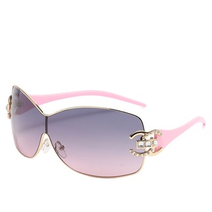 Diamond Rimless Sunglasses Around Sunglasses Y2K Sunglasses <b>Wrap</b> Around 90s 2000s Vintage - Product Image 4