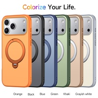 Nouvelle coque de téléphone à chargement sans fil avec aimant puissant et support annulaire à 360 degrés pour iPhone 13 15 17 Pro Max Samsung S25 S26 Ultra