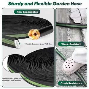 สายยางรดน้ำในสวนน้ำหนักเบา50ft ความยืดหยุ่นสูงปราศจากการงอสำหรับท่อน้ำกลางแจ้งไม่ขยายตัวทนต่อการแตก5/8นิ้ว - Product Image 4