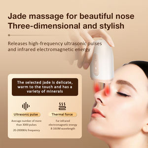 Aquecimento elétrico Vibração Jade Nose Bridge Massagem Dispositivo Pescoço Rosto Levantamento Gua Sha Board Olho e Nariz Massageador - Product Image 4