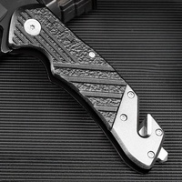 Couteau de poche pliable personnalisable en acier inoxydable, tactique, pour le camping et l'autodéfense, avec manche en aluminium, qualité DIY, OEM disponible