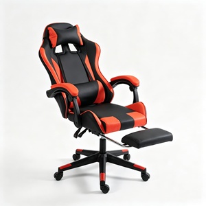 Silla de Juego para Esports, Reclinable, Giratoria, con Masaje, Reposacabezas de Acero Inoxidable, Soporte Lumbar, Reposapiés Retráctil, Ergonómica, OEM/ODM - Product Image 6