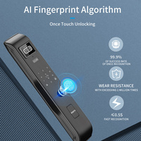 Interphone actif XSDTS Q32 compatible avec la serrure WiFi Tuya, déverrouillage par empreinte digitale, reconnaissance faciale, veine palmaire, mot de passe, carte et application pour la sécurité domestique