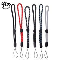 Petite sangle de lanière de poignet de bracelet/lanière de porte-clés personnalisée d'usine/lanière courte de corde ronde lanière personnalisée pour le téléphone de clés