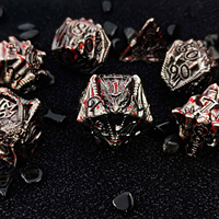 Offre Spéciale – Ensemble de dés polyédriques en métal coloré pour jeux de société, accessoires de RPG, dés de dragon en métal pour D&D