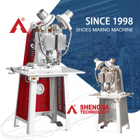 Machine à œillets automatique SHENGDA haute efficacité pour chaussures en cuir, avec alimentation automatique et perforation double face