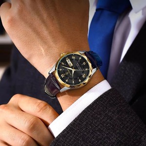 Reloj de pulsera POEDAGAR original de lujo para hombre, resistente al agua, luminoso, con fecha, día de la semana, deportivo, clásico, de cuarzo, con correa de cuero. - Product Image 2