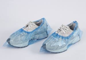 ผ้าคลุมรองเท้านิรภัยทำจาก PE แบบใช้แล้วทิ้งป้องกันการลื่นแบรนด์ Aoya สีขาว/น้ำเงินออกแบบได้ตามต้องการ - Product Image 3