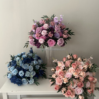 Boules de fleurs artificielles blanches en rose pour décoration de mariage, centre de table très vendu