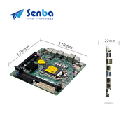 H270S6 Servidor Nas Mini Itx Placa base LGA1151 PCIE3.0 X16 Ranura para tarjeta TF 6 Sata 2 LAN 8 USB ATX Placa base Nas