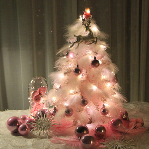 45cm Pink Gift Ins Style Artificial PVC Christmas Mini Desktop <b>Tree</b> Ornaments Christmas <b>Tree</b> and Decorations - Product Image 4
