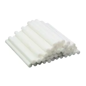 Formato personalizzato in fibra bianca di cotone Reed bastoncini diffusore assorbono umidificatore filtro profumo stoppino alla rinfusa materiale stoppino