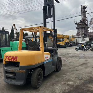 Montacargas diésel usados de 3/5/7/8/10 toneladas de las marcas japonesas TCM, KOMATSU, HELI y MITSUBISHI FD50 para elevación de contenedores y palets. - Product Image 1