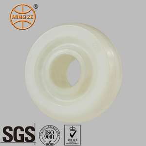 Mingze <span class=keywords><strong>NW</strong></span> Maßgefertigte 5*2 Zoll Weiße Massive Nylon Extra Harte Lenkrollen Kraftsparend Hochbelastbar 1 Jahr Garantie für Transportwagen - Product Image 1