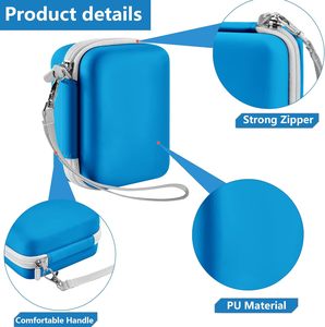 Trẻ Em Màu Xanh Máy Ảnh Trường Hợp Du Lịch Mang Lưu Trữ Túi Trường Hợp Bảo Vệ Cho Trẻ Em Máy Ảnh Kỹ Thuật Số - Product Image 5