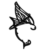 Nouveau Design à la mode gothique Piercing elfe oreille manchette Wrap argent creux boucles d'oreilles rétro Punk celtique elfique fée boucles d'oreilles