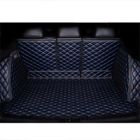 Ensemble de tapis de sol de voiture en cuir de luxe personnalisés 5D, tapis de coffre pour //Audi/Tesla//BYD City CR-V, antidérapant