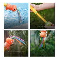 Pistolet à eau en plastique Bechotoy, lanceur d'eau sous pression, canon à eau triangulaire en vinyle pour plage et piscine, jouet Dragon